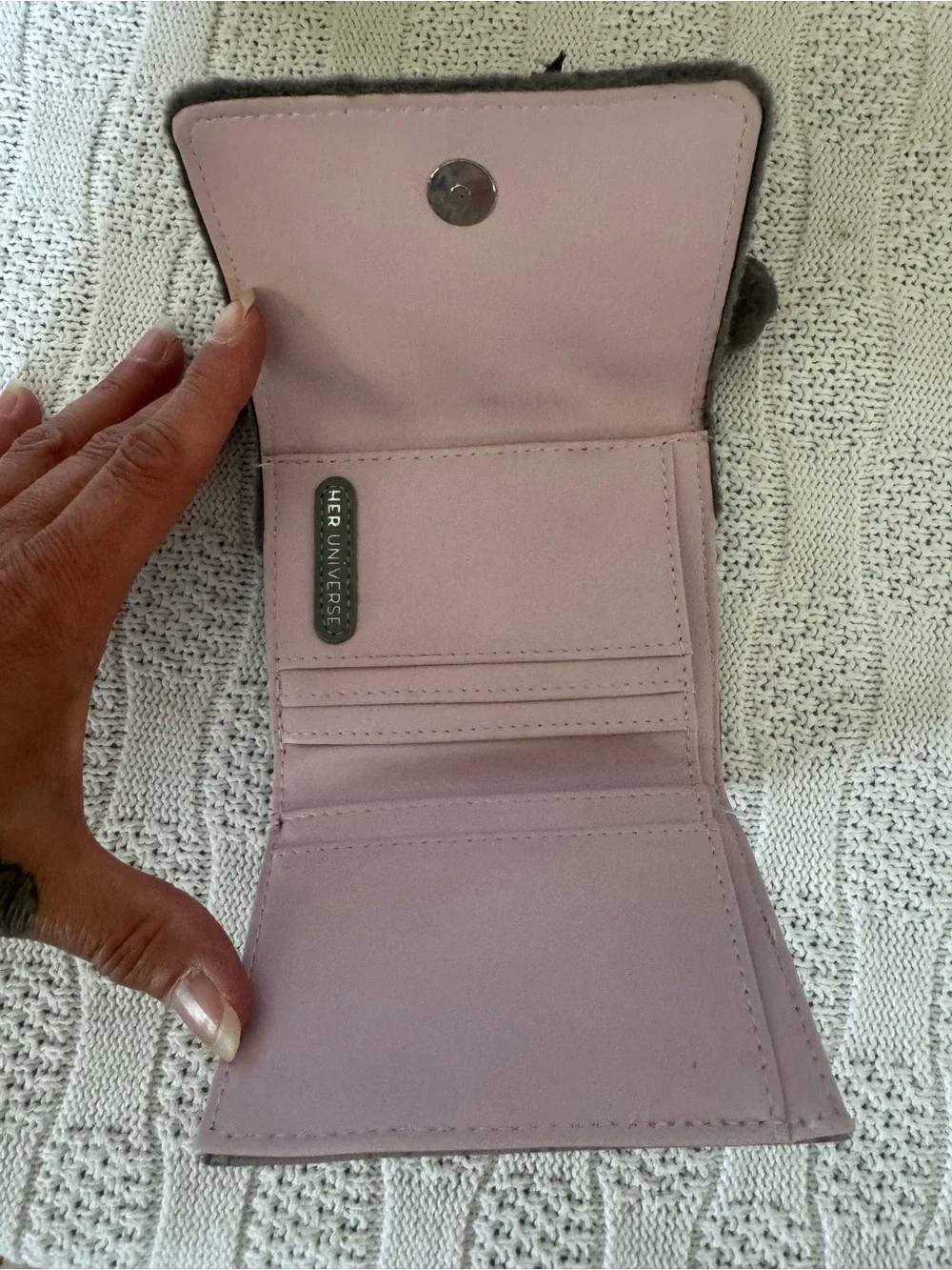 Her Universe EUC Kuromi Lolita Fuzzy Mini Wallet